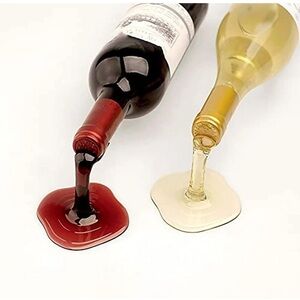 Spilled Wine Bottle Holder - Choose Red or White